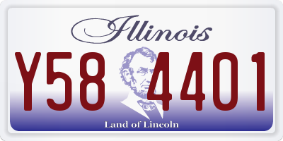 IL license plate Y584401