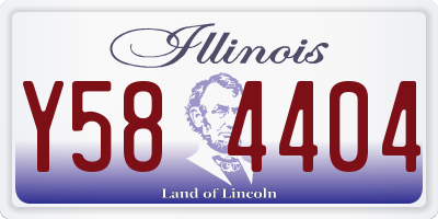 IL license plate Y584404