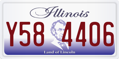 IL license plate Y584406