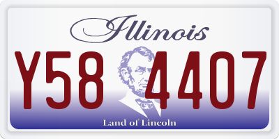 IL license plate Y584407