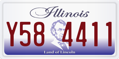 IL license plate Y584411