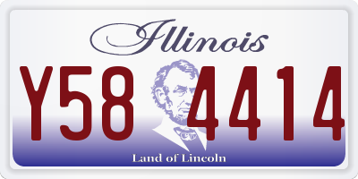 IL license plate Y584414