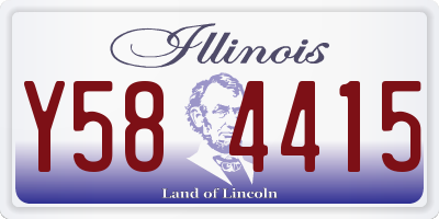 IL license plate Y584415