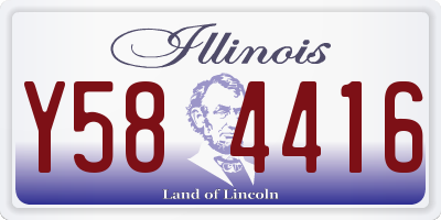 IL license plate Y584416