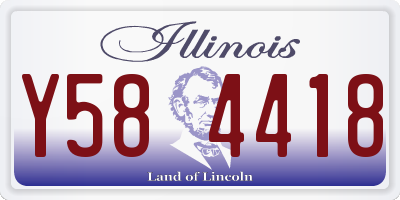 IL license plate Y584418