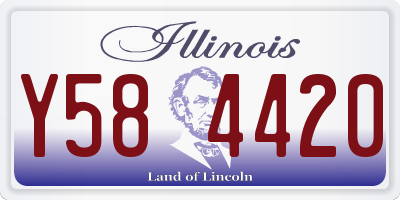 IL license plate Y584420