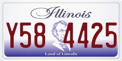 IL license plate Y584425