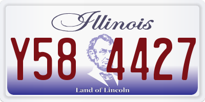 IL license plate Y584427