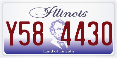 IL license plate Y584430