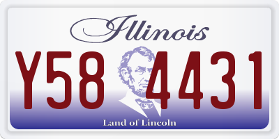IL license plate Y584431