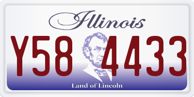 IL license plate Y584433