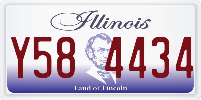IL license plate Y584434