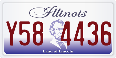 IL license plate Y584436