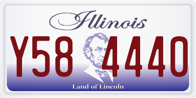 IL license plate Y584440