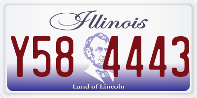 IL license plate Y584443