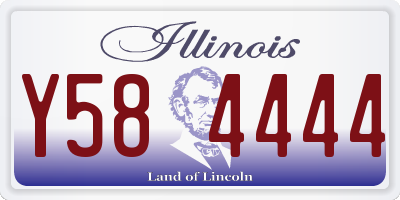 IL license plate Y584444