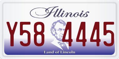 IL license plate Y584445