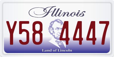 IL license plate Y584447