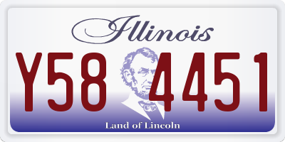 IL license plate Y584451