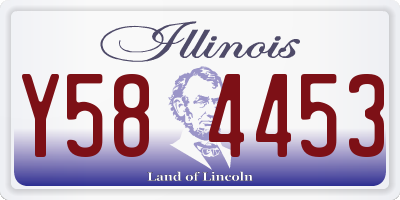 IL license plate Y584453