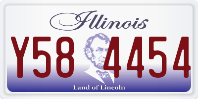 IL license plate Y584454