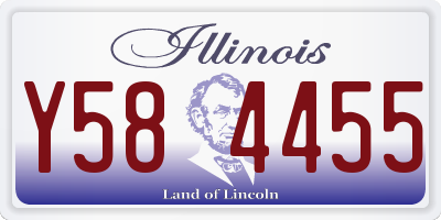 IL license plate Y584455