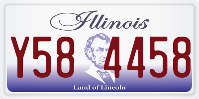 IL license plate Y584458