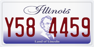 IL license plate Y584459