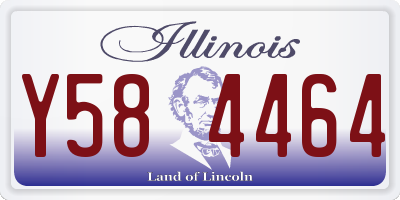 IL license plate Y584464