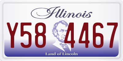 IL license plate Y584467