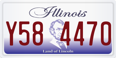 IL license plate Y584470