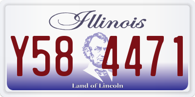 IL license plate Y584471