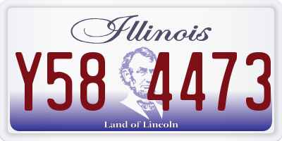 IL license plate Y584473