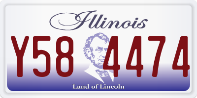 IL license plate Y584474