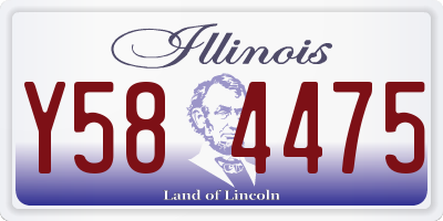 IL license plate Y584475