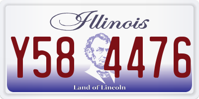 IL license plate Y584476