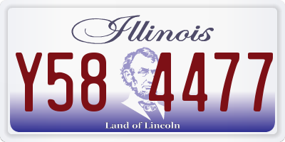 IL license plate Y584477