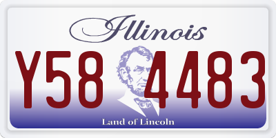 IL license plate Y584483