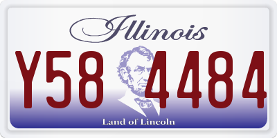 IL license plate Y584484