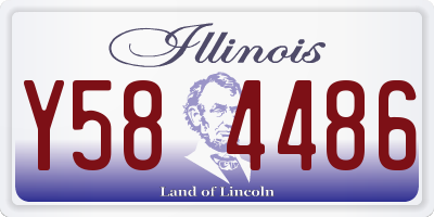 IL license plate Y584486