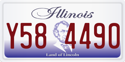 IL license plate Y584490