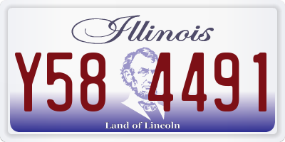 IL license plate Y584491