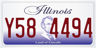 IL license plate Y584494