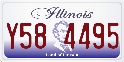 IL license plate Y584495
