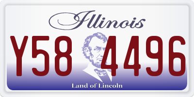 IL license plate Y584496