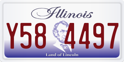IL license plate Y584497