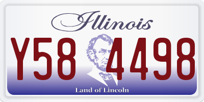 IL license plate Y584498