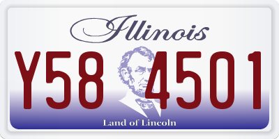 IL license plate Y584501