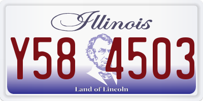 IL license plate Y584503