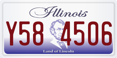 IL license plate Y584506